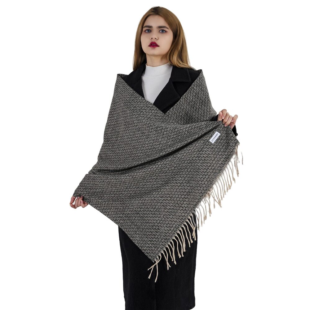 2118 Women's Long Plaid Scarf Chunky Oversized Winter Warm Cashmere Shawl